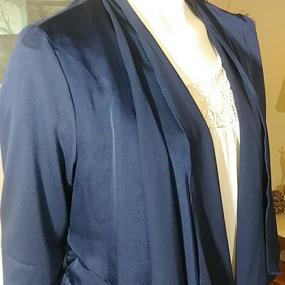 Unique Navy Pebble & Stone Cardigan/Jacket - Picture 3 of 8